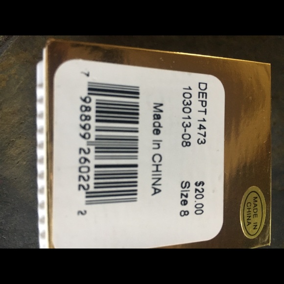 Square with Pave set Genuine CZ - Picture 5 of 6